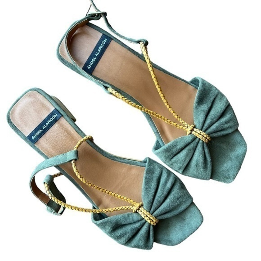 Anthropologie Angel Alarcon Strappy Slingback Heeled Sandals EU 39 US8